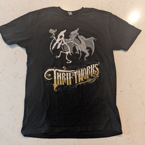 Thriftworks Music Band Pterodactyl T-Shirt Black Men's Large Next Level Shirt